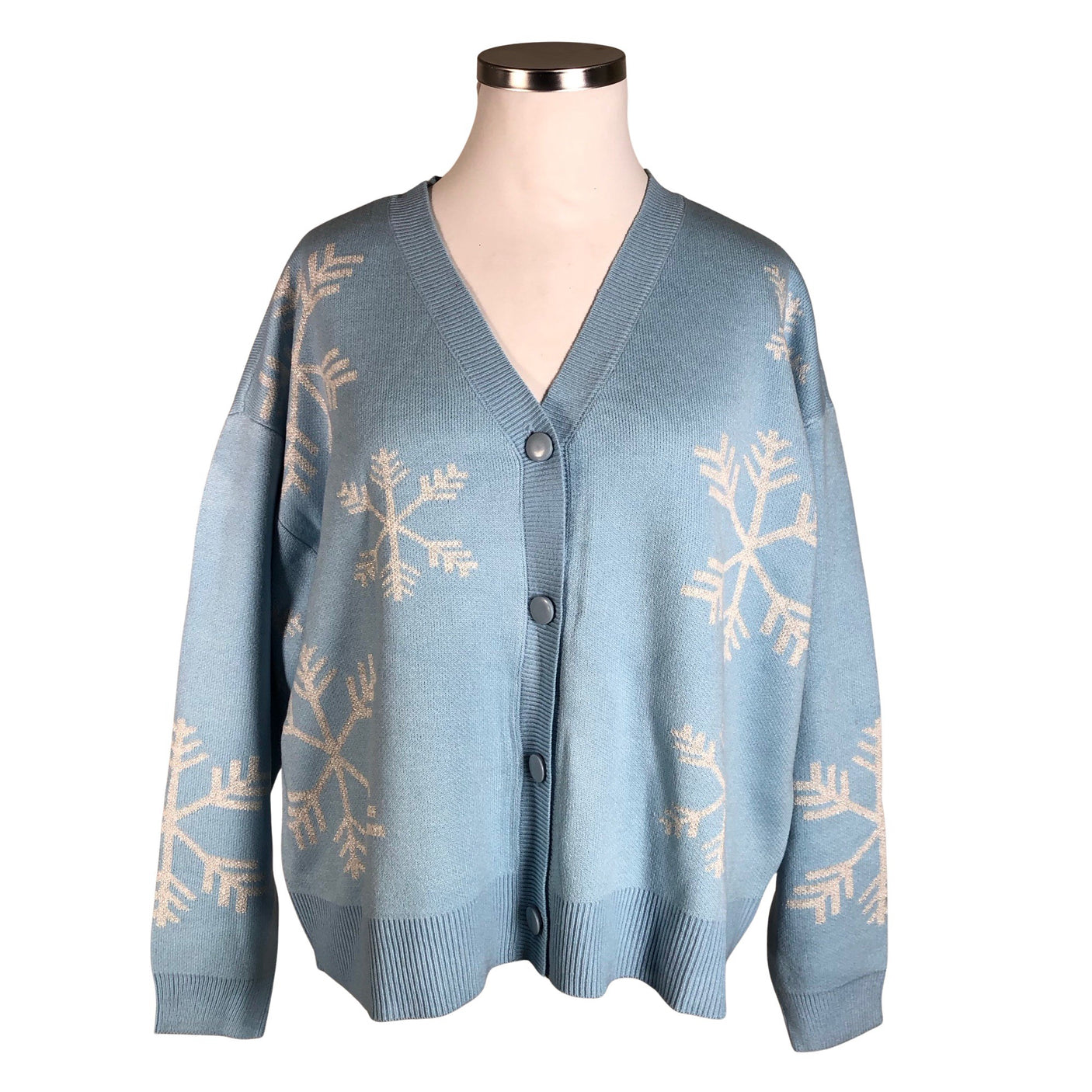 Unisex Zizzi - Kardigan, suurus 46 - Helesinine (1)