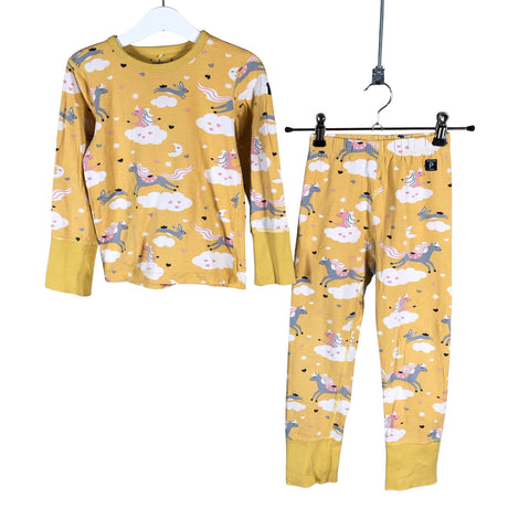 Unisex Polarn O. Pyret - Ööpesu, suurus 98 - 104 - Kollane ()