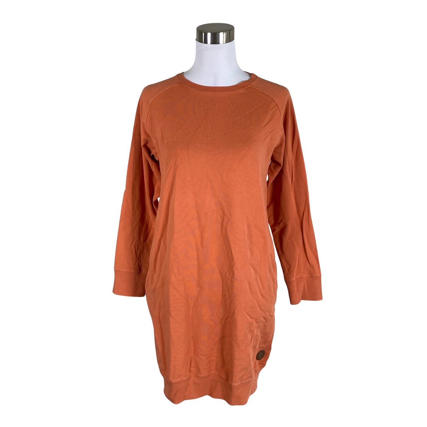 Unisex Blaa - Trikotaažist kleit, suurus 36 - Oranž (1)