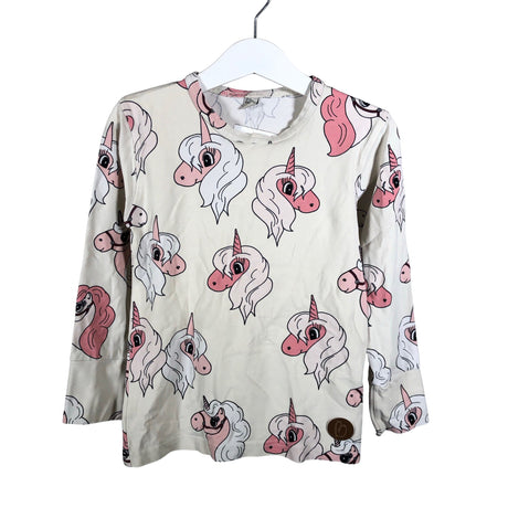Unisex Blaa - Trikotaažist pluus, suurus 98 - 104 - Beige ()