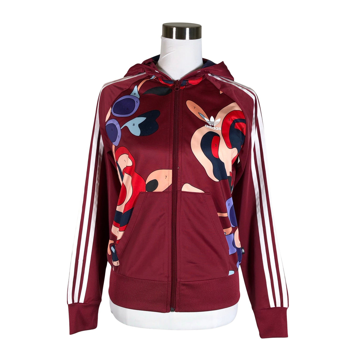 Unisex Adidas - Soojendusjope, suurus 36 - Veinipunane (1)