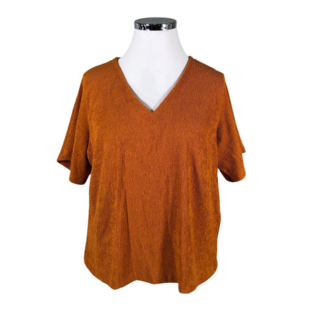 Unisex NOSH - Lühikeste käistega pluus, suurus 46 - Oranž ()