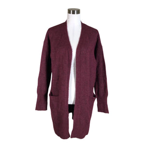 Unisex Selected - Kardigan, suurus 40 - Veinipunane (1)
