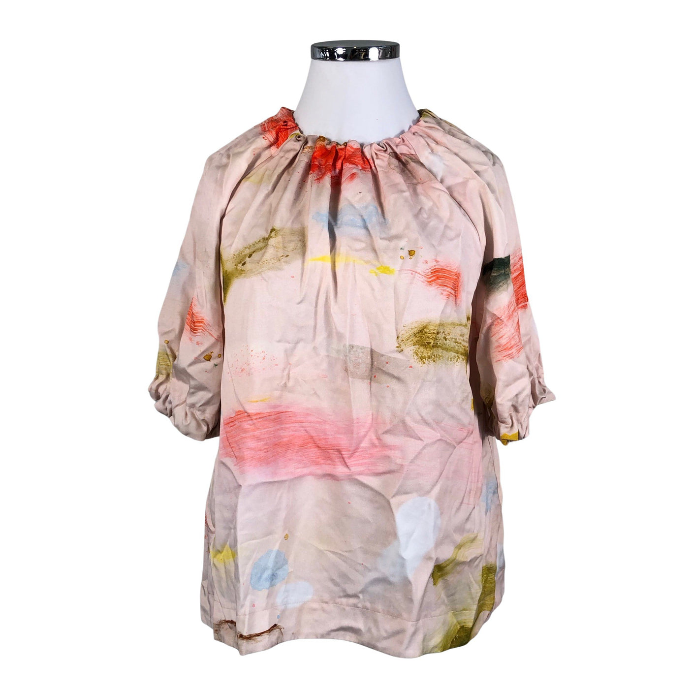 Unisex Papu - Lühikeste käistega pluus, suurus 42 - Heleroosa (1)