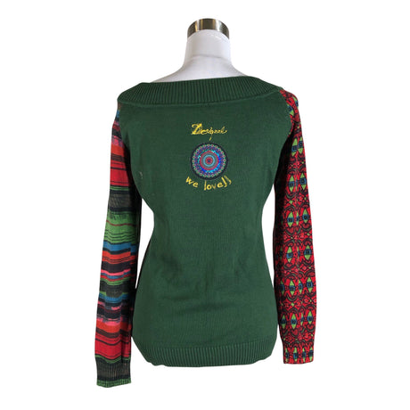 Unisex Desigual - Kampsun, suurus 40 - Roheline (2)