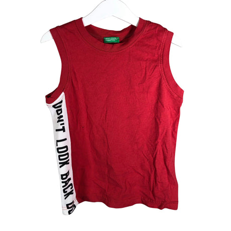 Unisex Benetton - Varrukateta särk, suurus 116 - 122 - Punane ()