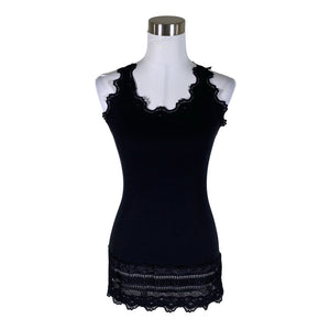 Unisex Rosemunde - Trikotaažist topp, suurus 38 - Must (1)