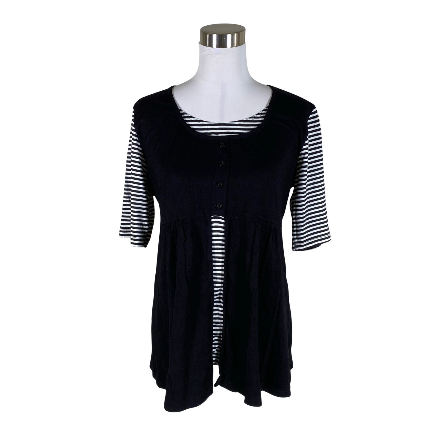 Unisex Voglia - Trikotaažist tuunika, suurus 38 - Must (1)