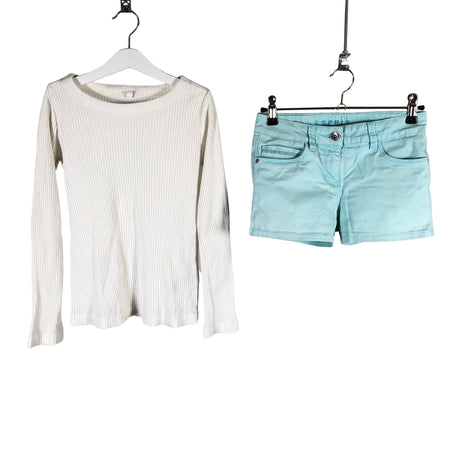Unisex Uniqlo - Trikotaažist pluus, suurus 146 - 152 - Looduslik valge ()