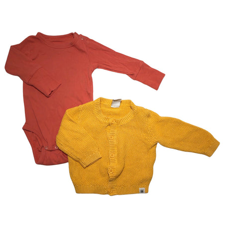 Unisex Lindex - Kardigan, suurus 68 - 74 - Kollane ()