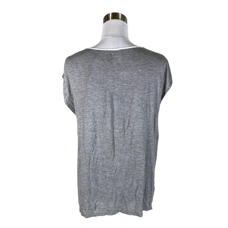 Unisex Cream - Lühikeste käistega pluus, suurus 40 - Hall (2)