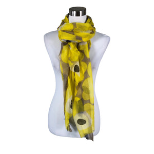 Unisex Marimekko - Õhuke sall, suurus Maxi - Kollane (1)