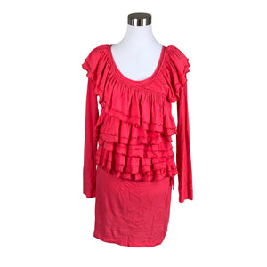 Unisex 2OR+BYYAT - Trikotaažist tuunika, suurus 38 - Roosa (1)