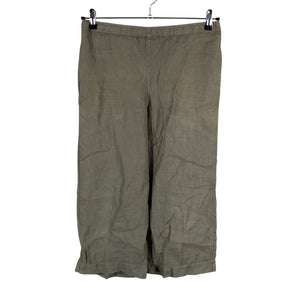 Unisex by basics - Mittevenivad poolpikad püksid, suurus 36 - Roheline (1)