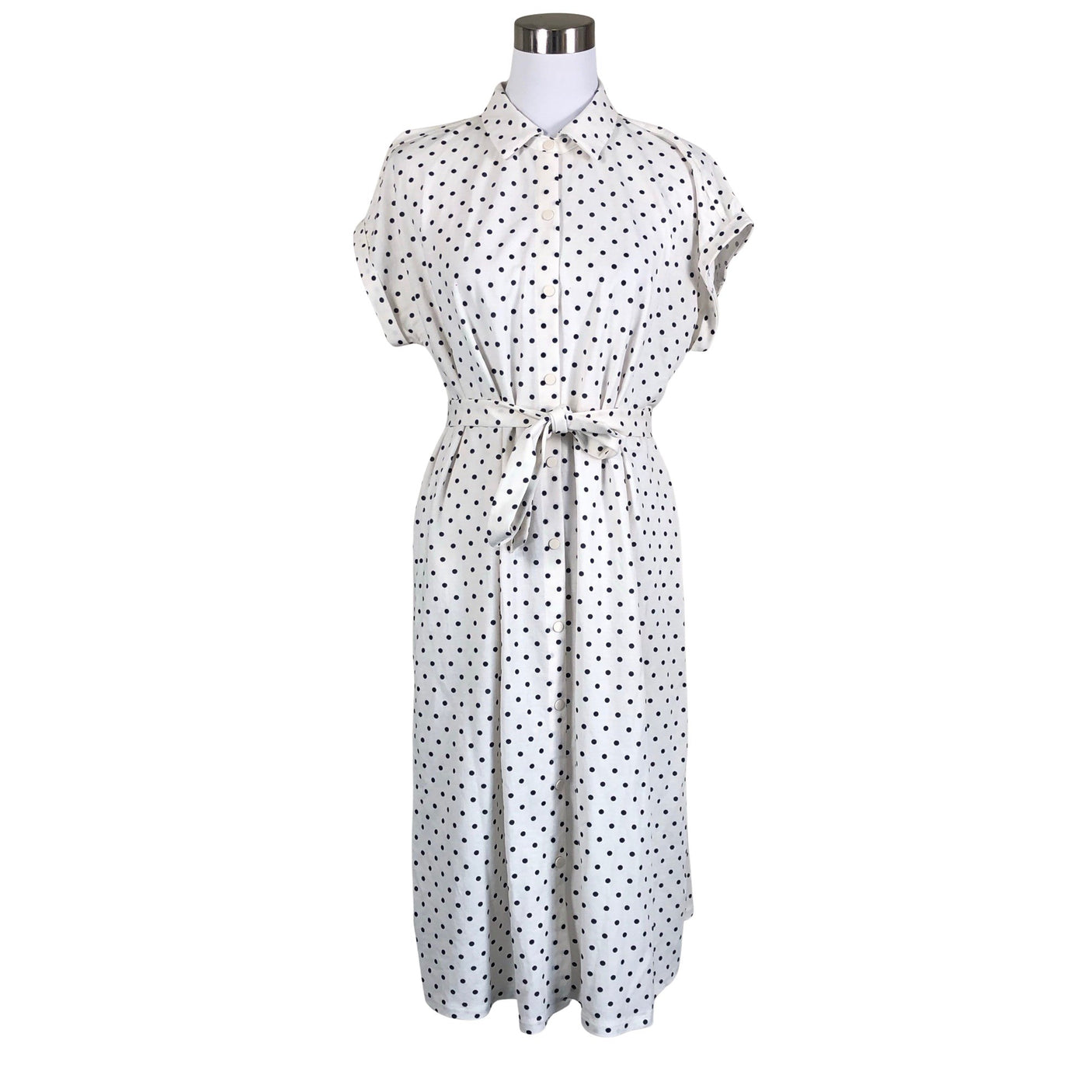 Unisex Cortefiel - Trikotaažist kleit, suurus 40 - Looduslik valge (1)