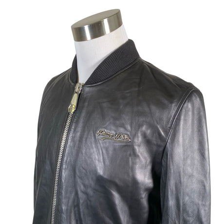 Unisex Philipp Plein - Nahktagi, suurus XL - Must (2)