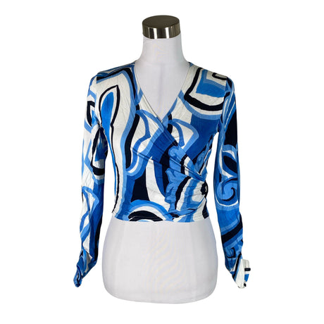 Unisex Andiata - Trikotaažist pluus, suurus 38 - Sinine ()