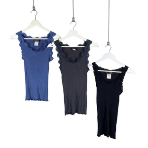 Unisex Rosemunde - Trikotaažist topp, suurus 42 - Sinine (1)