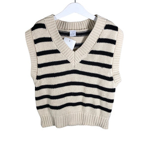 Unisex Lindex - Kootud vest, suurus 134 - 140 - Beige (1)