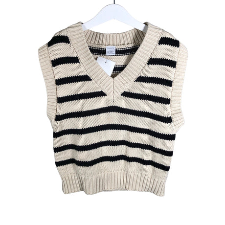 Unisex Lindex - Kootud vest, suurus 134 - 140 - Beige ()