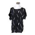 Unisex Nanso - Lühikeste käistega pluus, suurus 38 - Must ()