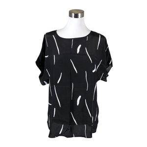 Unisex Nanso - Lühikeste käistega pluus, suurus 38 - Must (1)