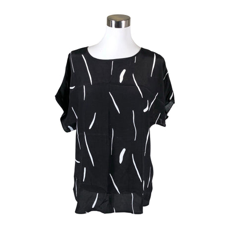 Unisex Nanso - Lühikeste käistega pluus, suurus 38 - Must ()
