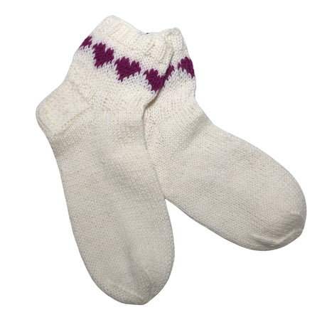 Unisex Handmade - Villased sokid, suurus 38 - Looduslik valge ()
