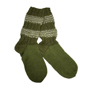 Unisex Handmade - Villased sokid, suurus 39 - Roheline (1)