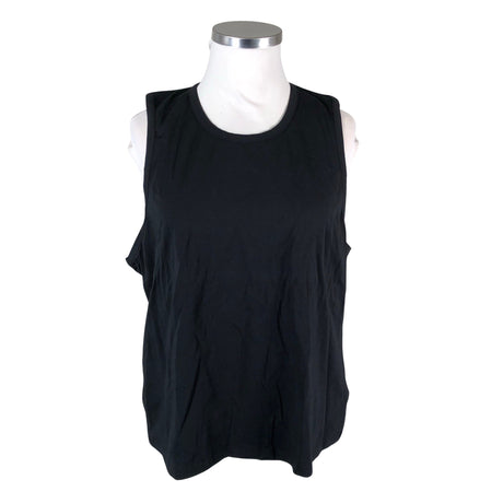 Unisex Aarrelabel - Trikotaažist topp, suurus 48 - Must ()