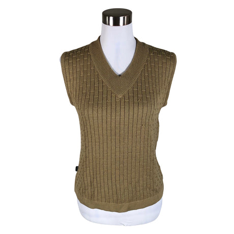 Unisex Backtee - Kootud vest, suurus 38 - Pruun ()