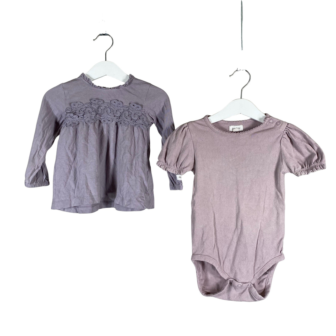 Unisex Newbie - Trikotaažist pluus, suurus 80 - 86 - Lilla (1)