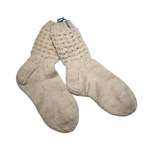 Unisex Handmade - Villased sokid, suurus 38 - Looduslik valge (1)