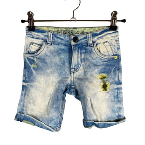 Unisex Guess - Teksast lühikesed püksid, suurus 104 - 110 - Sinine (1)