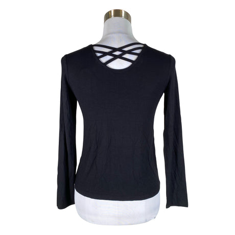 Unisex Lindex - Trikotaažist pluus, suurus 34 - Must (2)