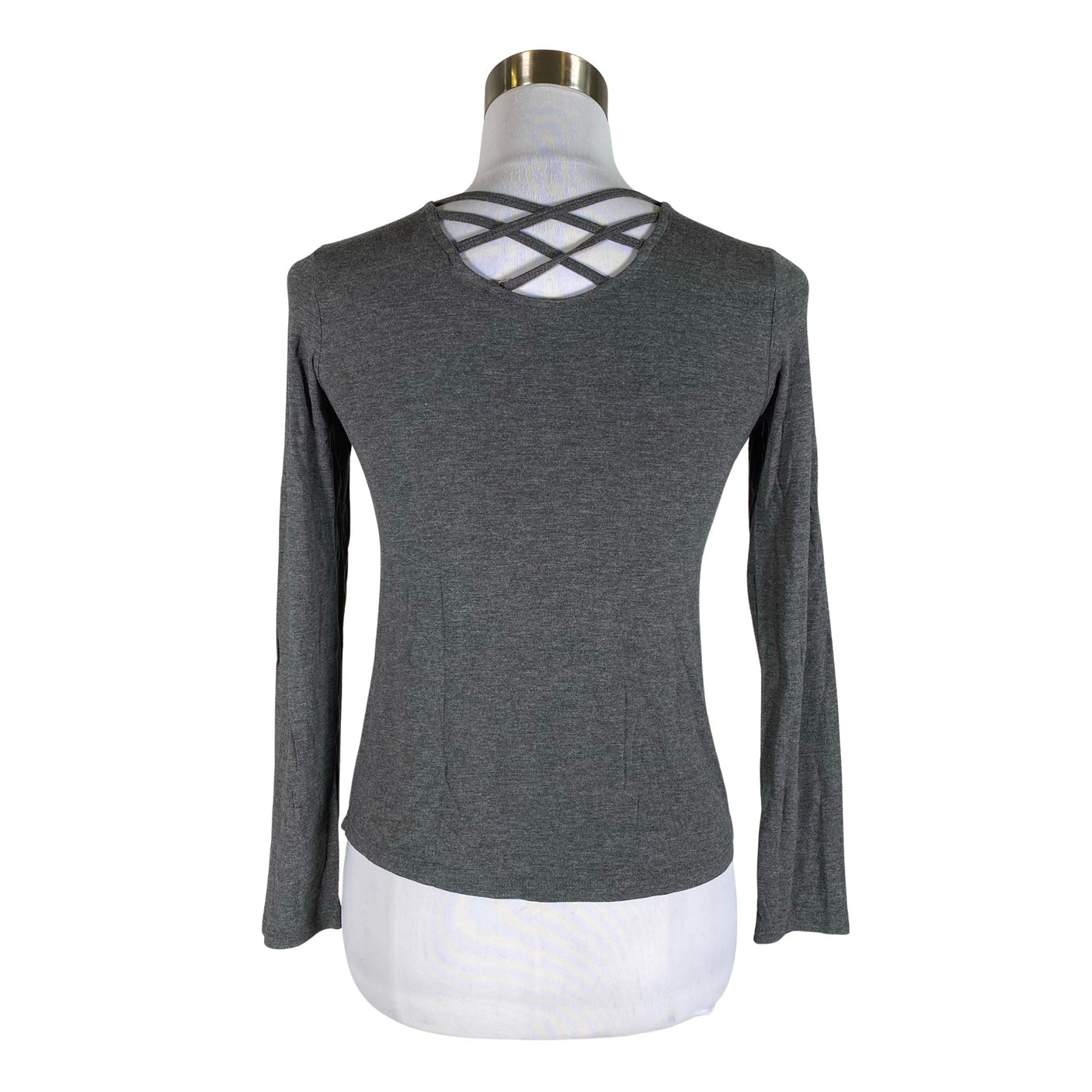 Unisex Lindex - Trikotaažist pluus, suurus 34 - Hall (2)