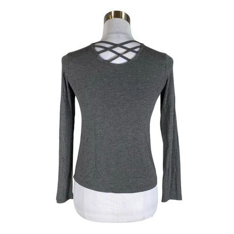 Unisex Lindex - Trikotaažist pluus, suurus 34 - Hall (2)