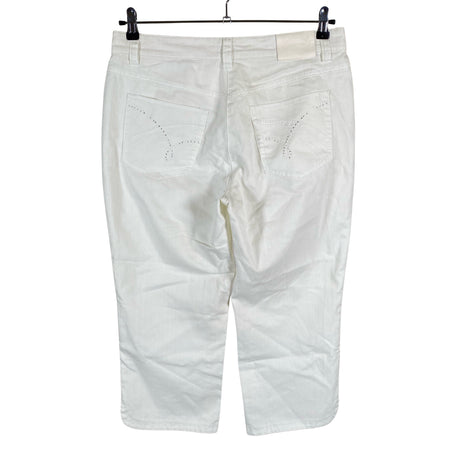 Unisex Gerry Weber - Teksast poolpikad püksid, suurus 42 - Valge (2)