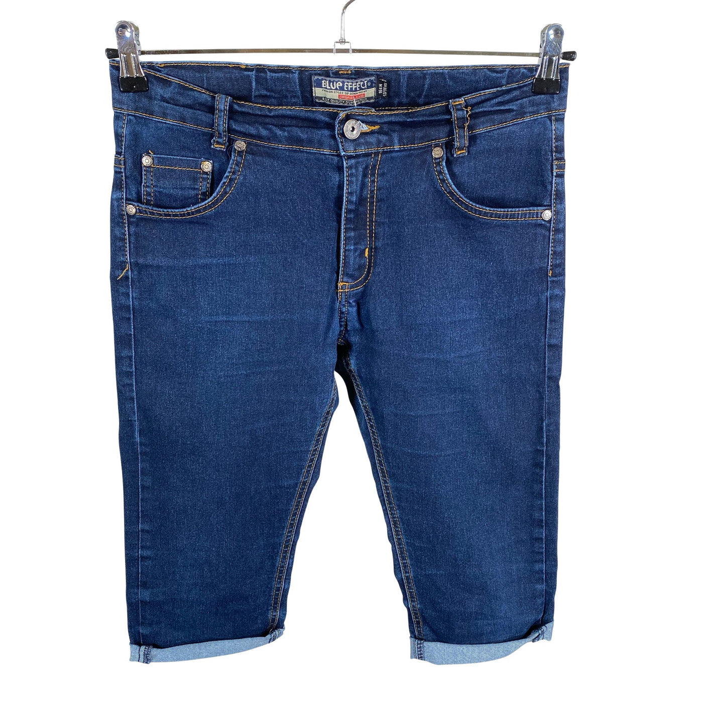 Unisex Blue Effect - Teksast lühikesed püksid, suurus 158 - 164 - Sinine (1)
