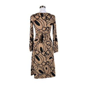 Unisex Claire.dk - Trikotaažist kleit, suurus 36 - Pruun (2)
