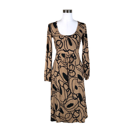 Unisex Claire.dk - Trikotaažist kleit, suurus 36 - Pruun ()