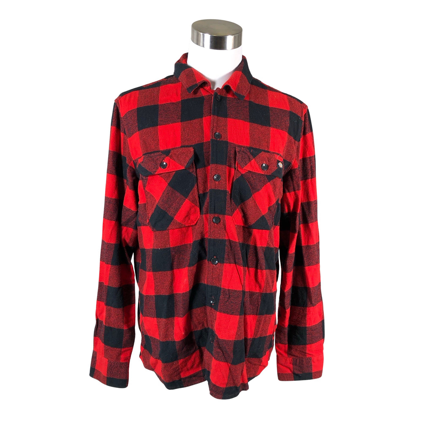 Unisex Dickies - Flanellsärk, suurus XL - Punane (1)