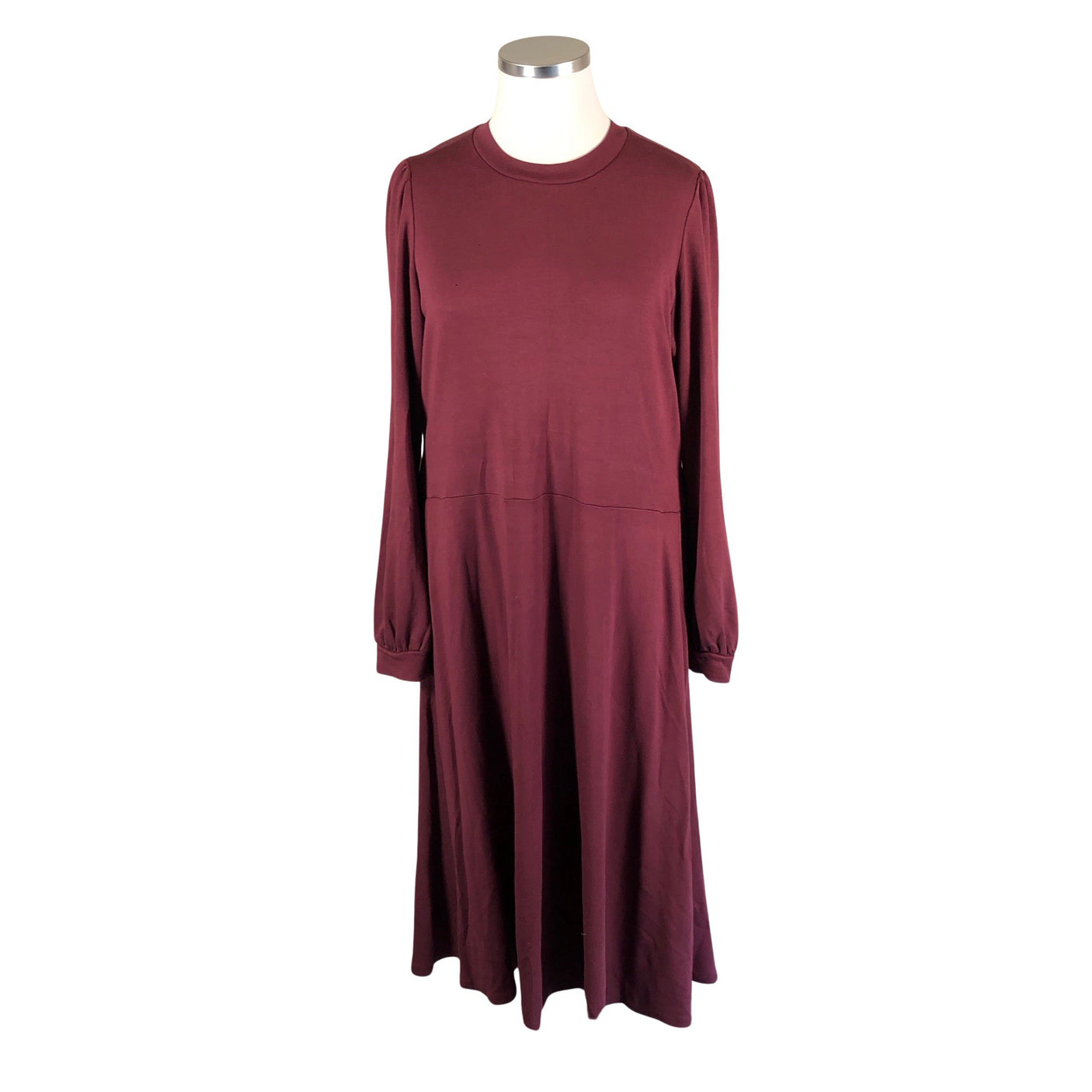 Unisex Nanso - Dressikangast kleit, suurus 48 - Veinipunane (1)