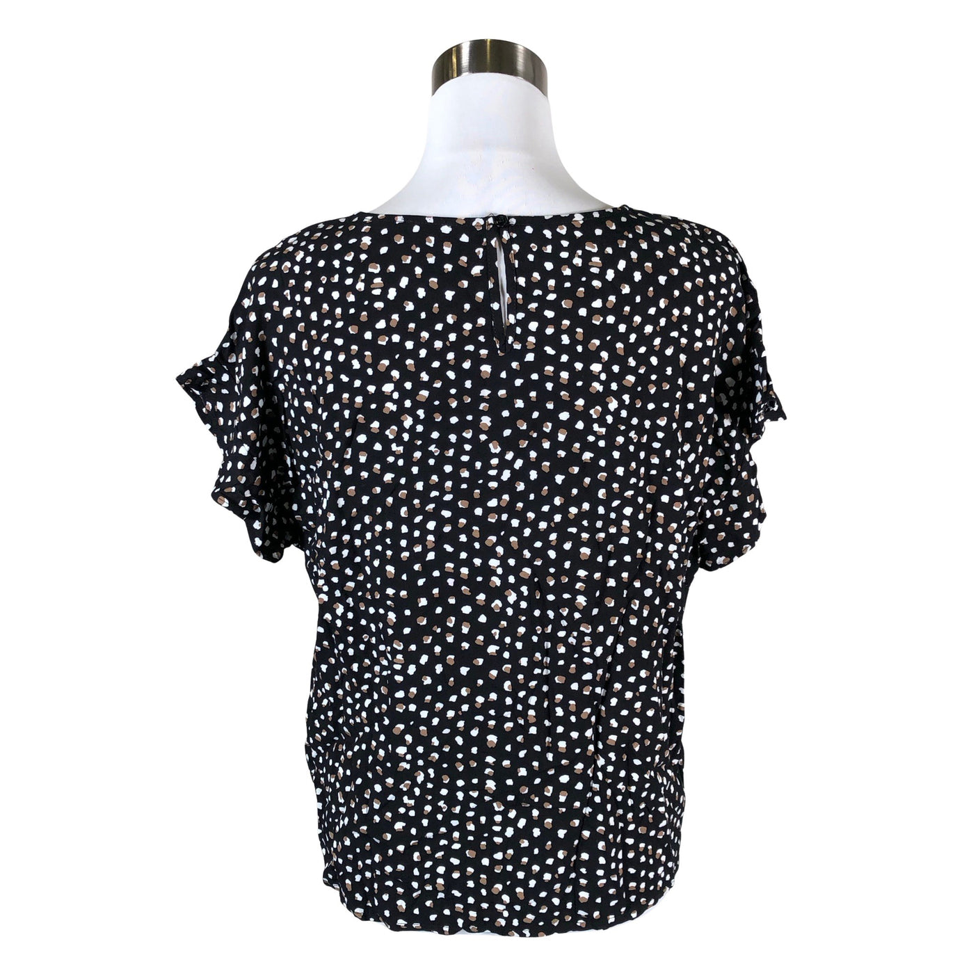 Unisex Nanso - Lühikeste käistega pluus, suurus 40 - Must (2)