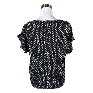 Unisex Nanso - Lühikeste käistega pluus, suurus 40 - Must (2)