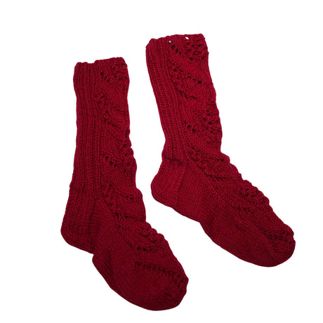 Unisex Handmade - Villased sokid, suurus 37 - Punane ()