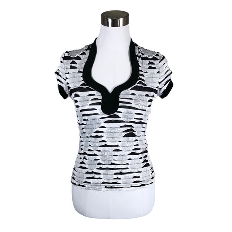 Unisex Joseph Ribkoff - Lühikeste käistega pluus, suurus 36 - Valge ()