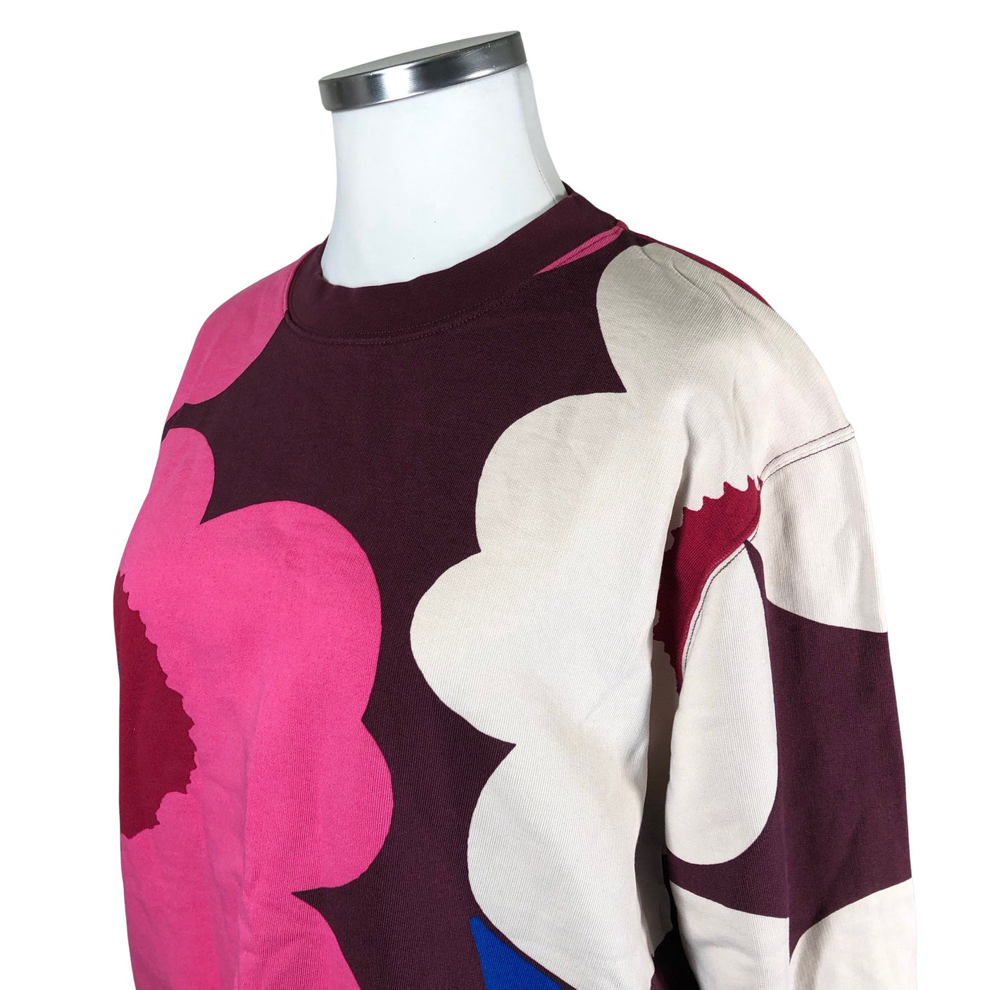 Unisex Marimekko - Dressikangast pluus, suurus 42 - Veinipunane (3)