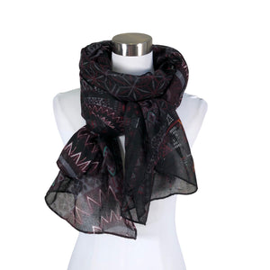 Unisex Desigual - Õhuke sall, suurus Maxi - Must (1)