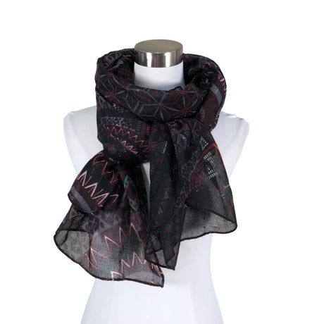 Unisex Desigual - Õhuke sall, suurus Maxi - Must ()